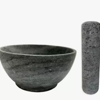 Pilão De Pedra 14,5cm - Molcajete