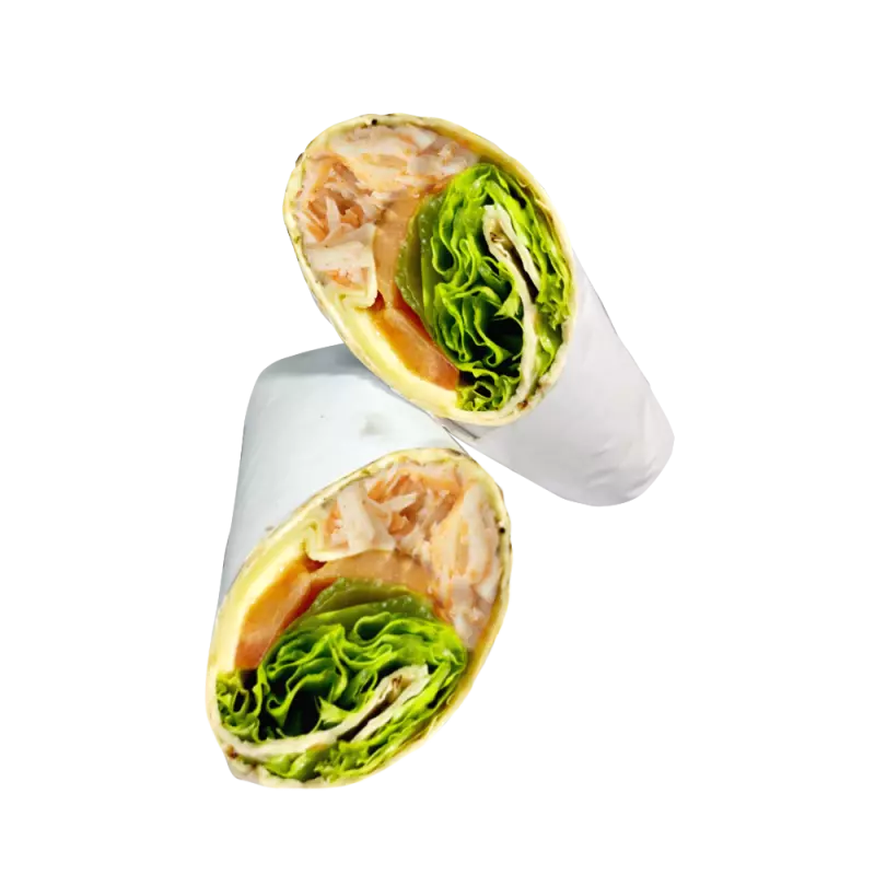 Wrap de Tomate Seco com Rúcula