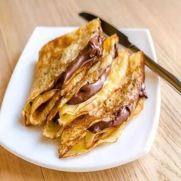 Crepe de Nutella com Cookies