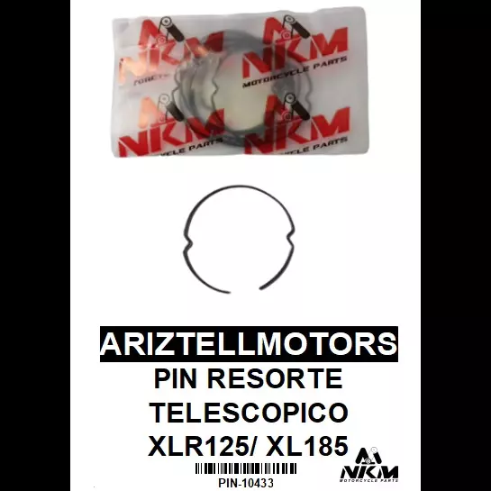 PIN RESORTE TELESCOPICO XLR125/ 185