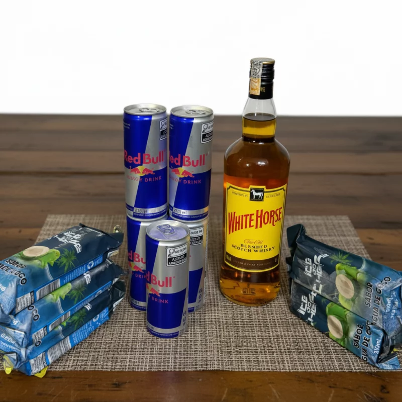 COMBO CAVALO BRANCO + RED BULL