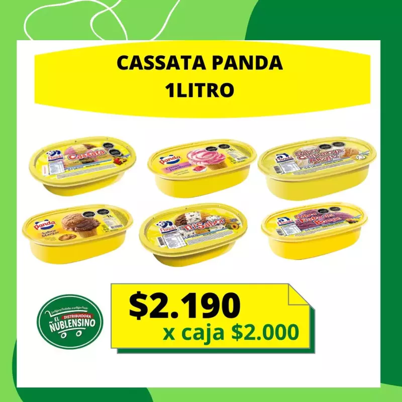 Caja cassata panda 6x1L