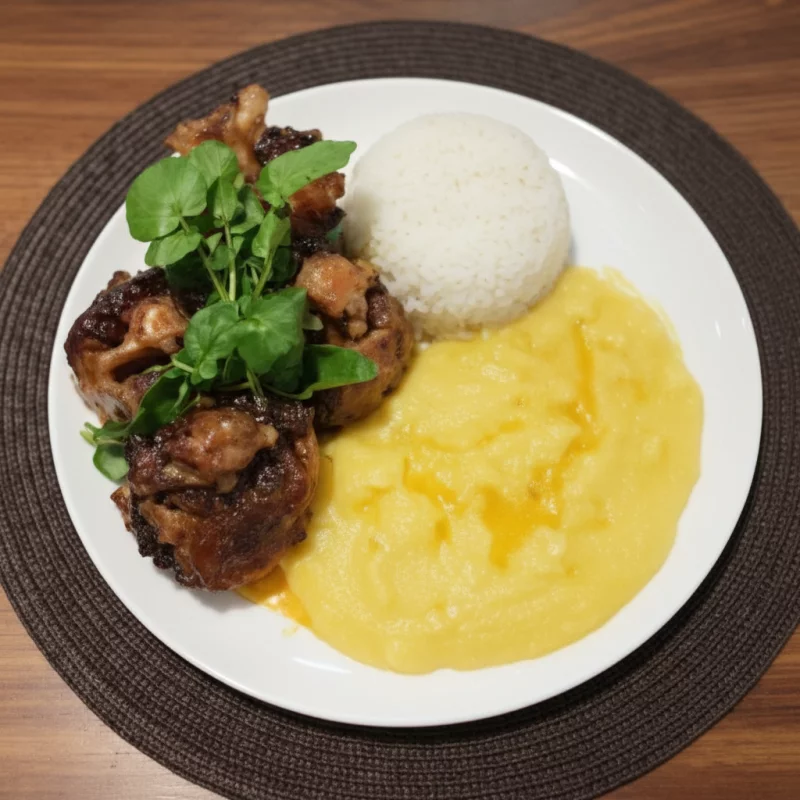 RABADA COM POLENTA PEQUENA