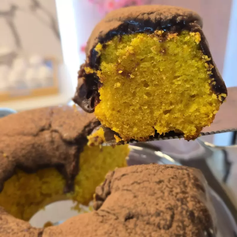 Fatia Bolo de Cenoura