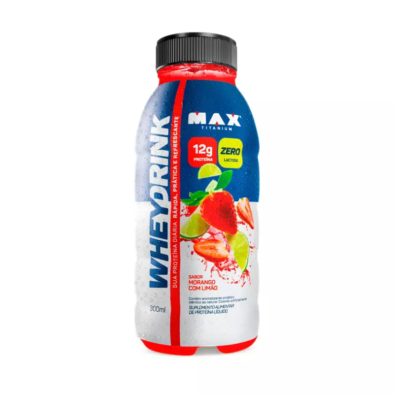 Whey Drink Morango com limão 300 ml