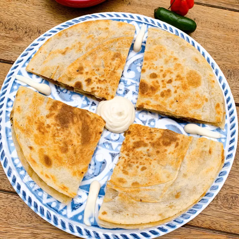 Quesadillas con guiso