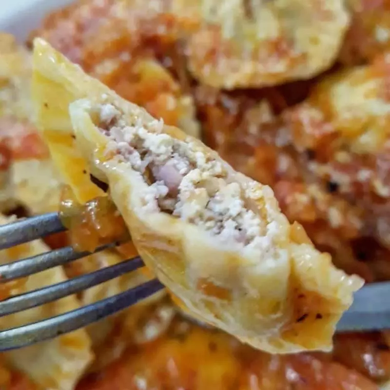 Raviolones de Jamón, Ricota y Nueces