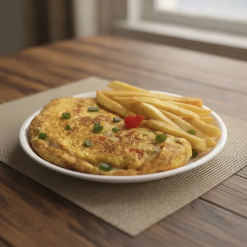Omelete com queijo