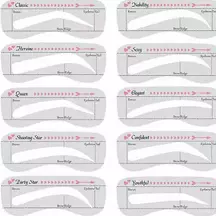 Guia de plastico para cejas