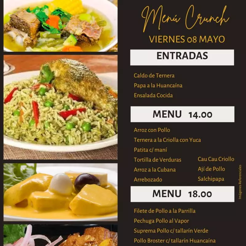 Menú 14.00 soles