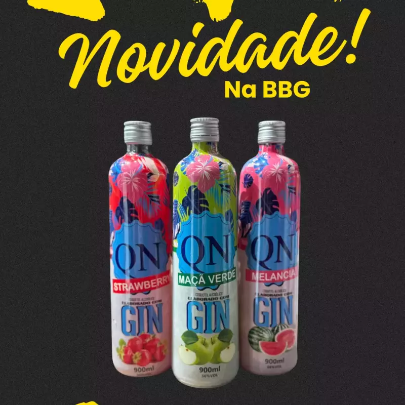 Gin Qn maçã verde 900ml