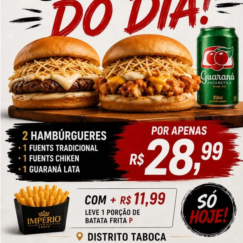 COMBO 2 HAMBÚRGUERES