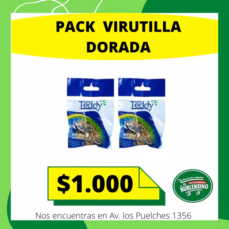 Pack virutilla dorada 2unid