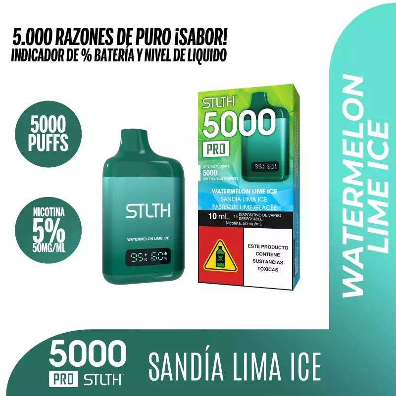 WATERMELON LIME ICE PRO(5.000 PUFFS)