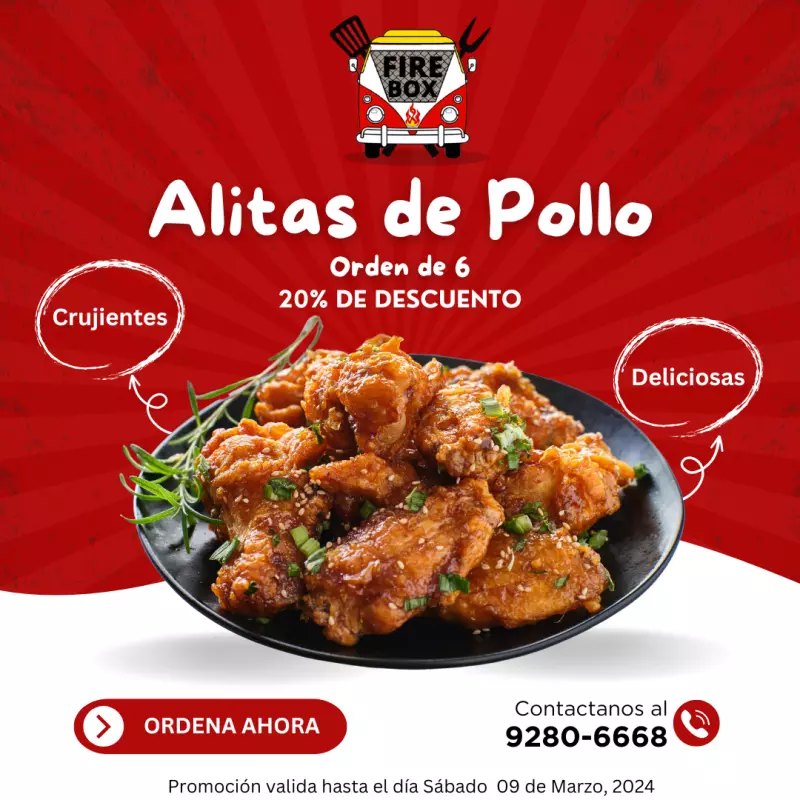 Orden de 6Unidades 20% de Descuento