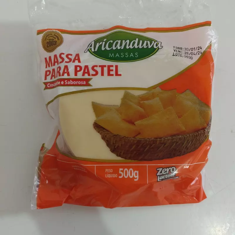 Massa de pastel disco 500 g