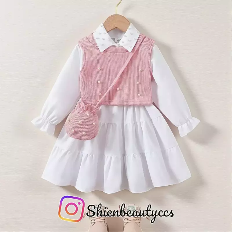 Conjunto de Vestido Con Chalecho