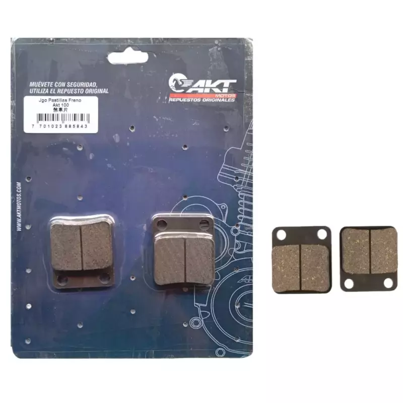 PASTILLA DELANTERA AKT 100 T.O