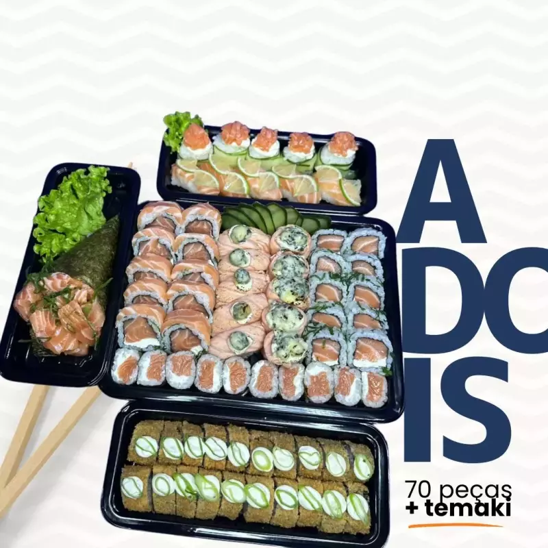 COMBO A DOIS 70 PEÇAS + TEMAKI