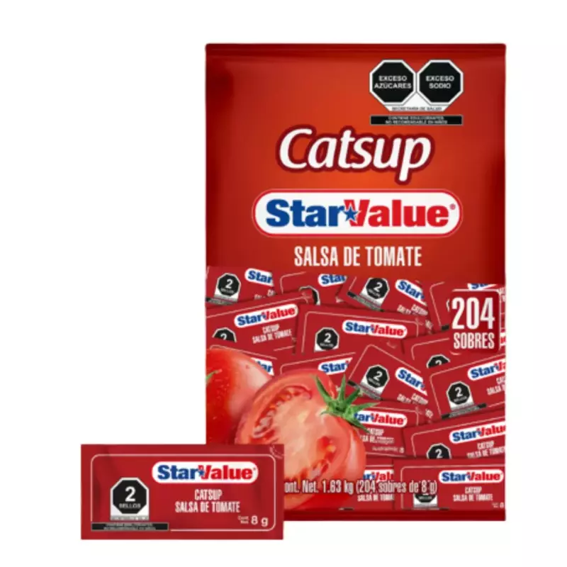 BOLSA SOBRESITOS CATSUP STAR VALUE