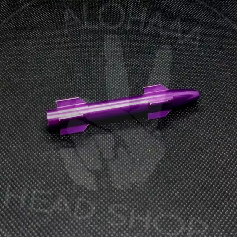 Piteira de 𝗠𝗲𝘁𝗮𝗹 foguete roxo