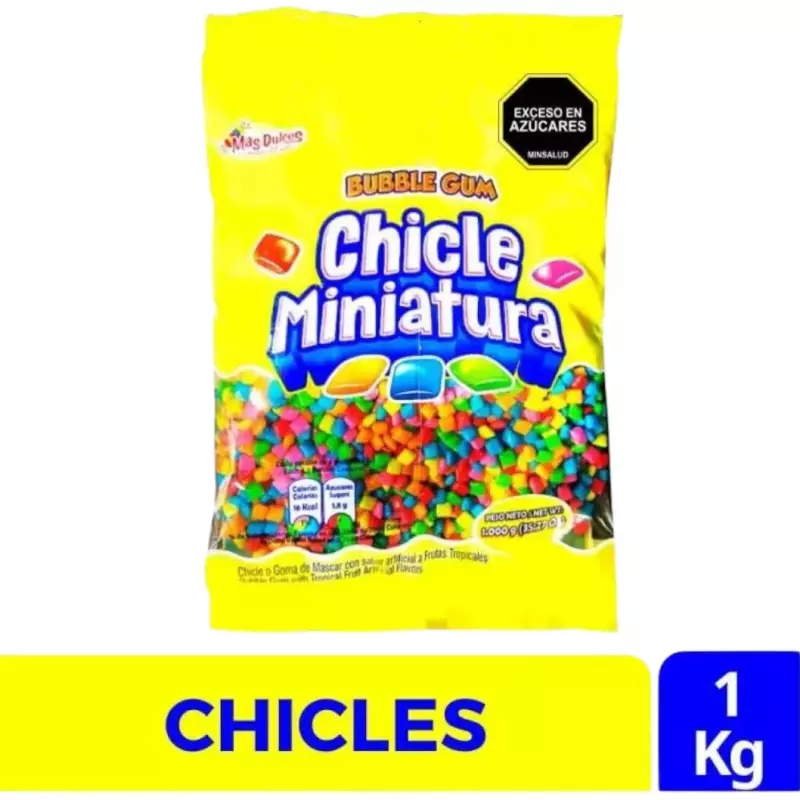 Chicles Miniatura Surtidos X 1 Kg