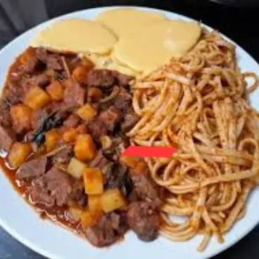 Tallarines con Chanfainita + Huancaina