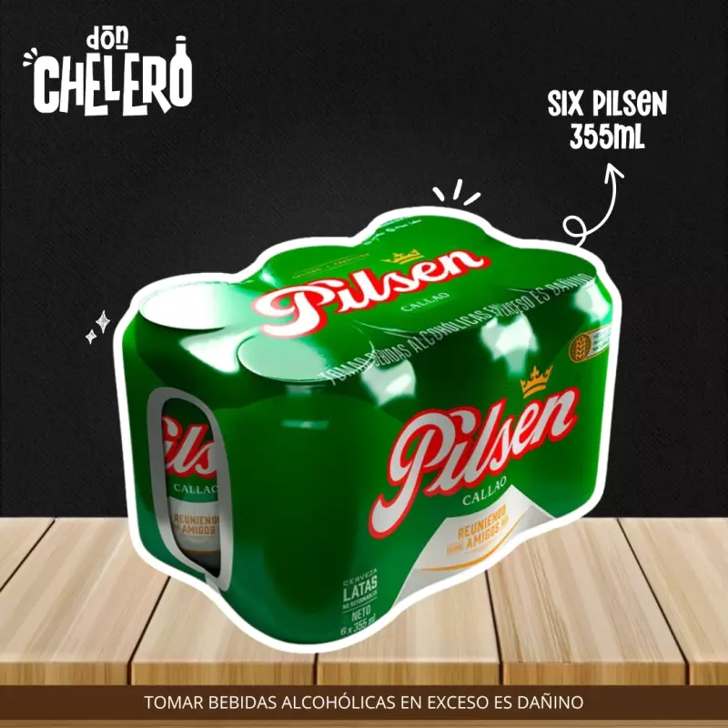 SIX PILSEN LATA LATA X 355 ML