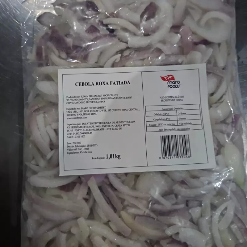 CEBOLA ROXA FATIADA -MARO
