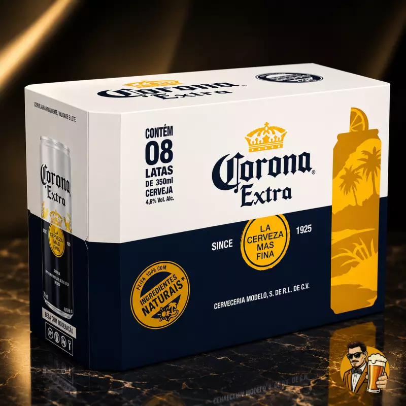 Corona lata 350ml caixa c/ 12