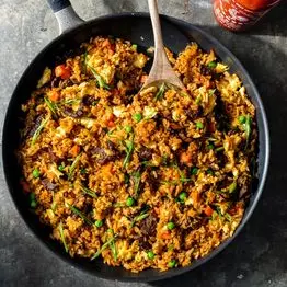 ARROZ FRITO CARNE