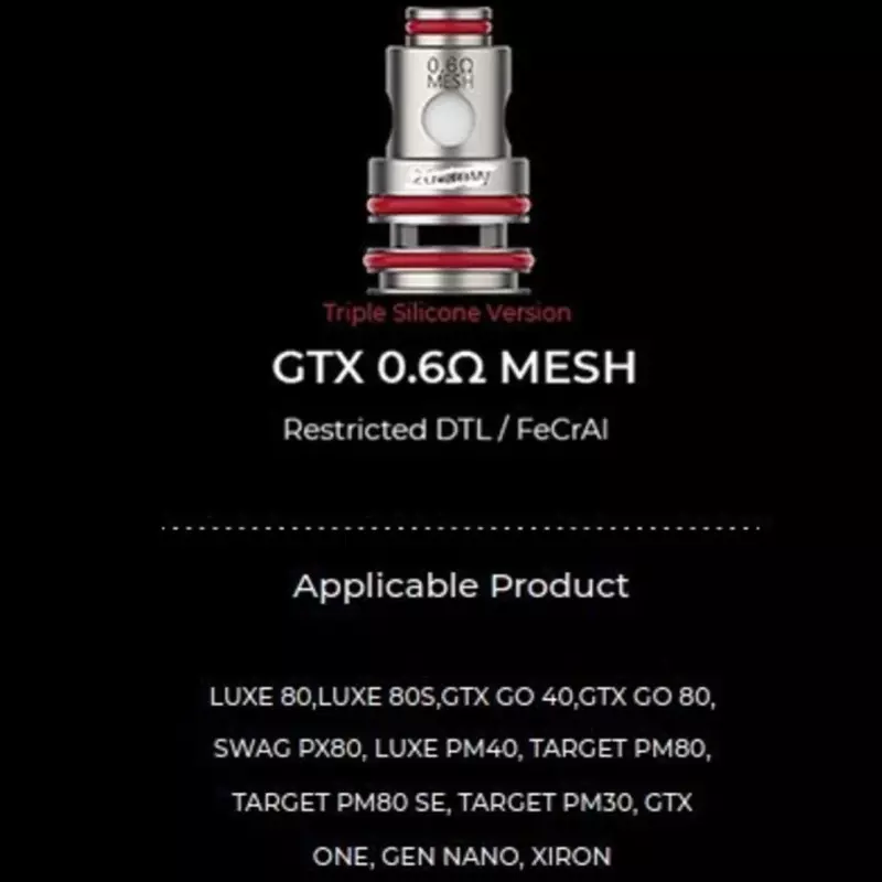 COIL GTX Triple Silicon 0.6 ohm