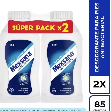 2 TALCO MEXSANA 85 GR SUPERPACK