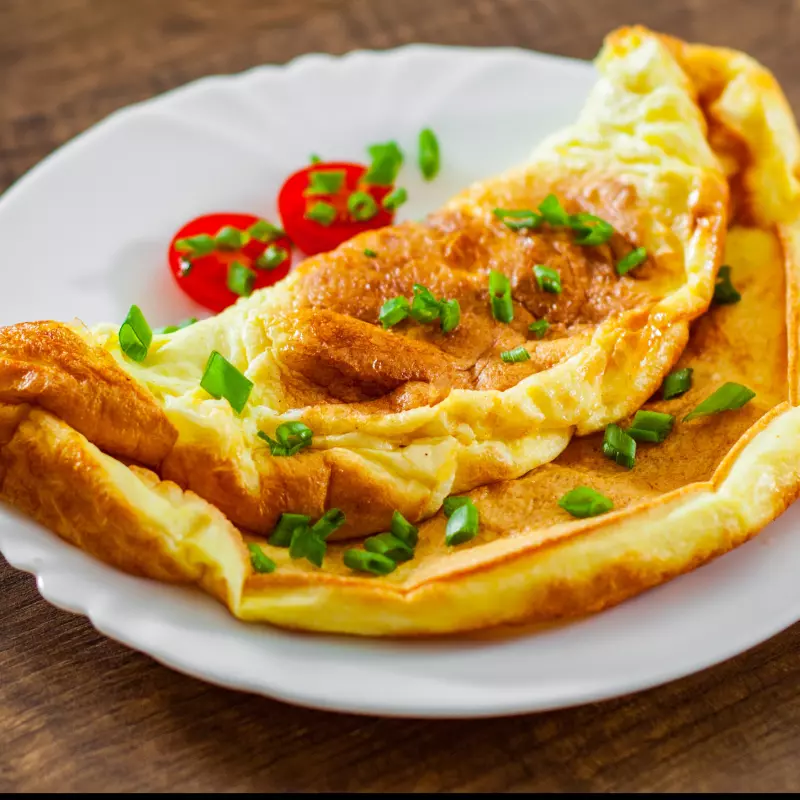 Omelete de queijo