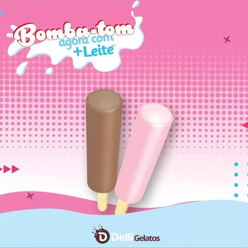 Picolé bomba-tom chocolate