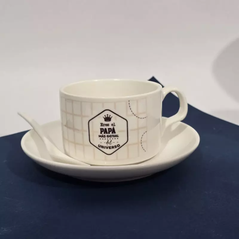 Mug plato cuchara padre