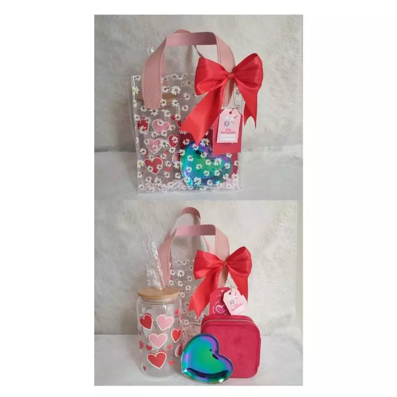 Bolsitas transparente con diseño de flor