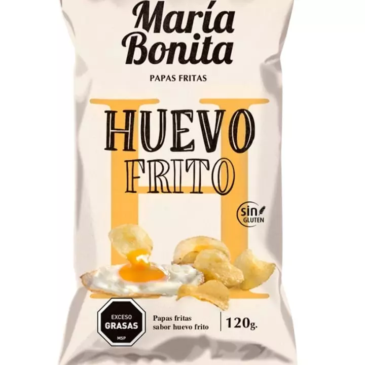 PAPAS HUEVO FRITO X 120g