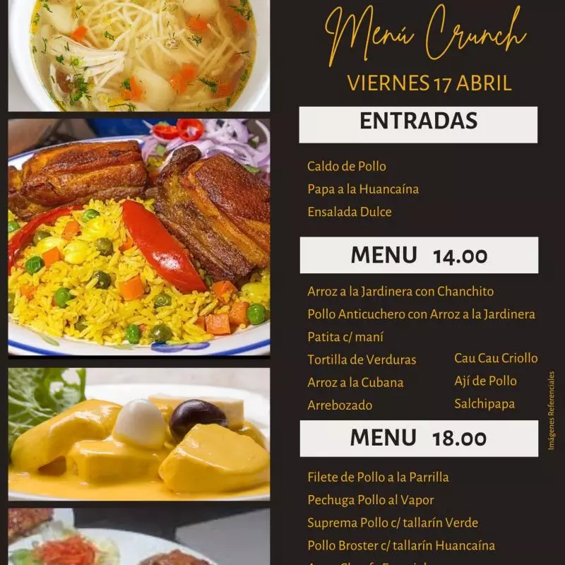 Menú 18.00 soles