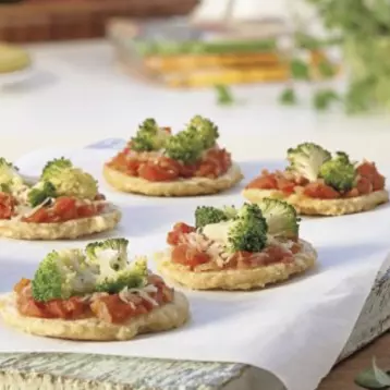 Mini Pizza de Brócolis
