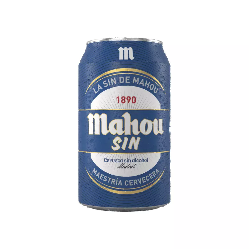 Cerveza Mahou sin alcohol Lata 330cc