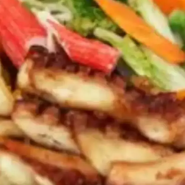 Teppan de frutos do mar