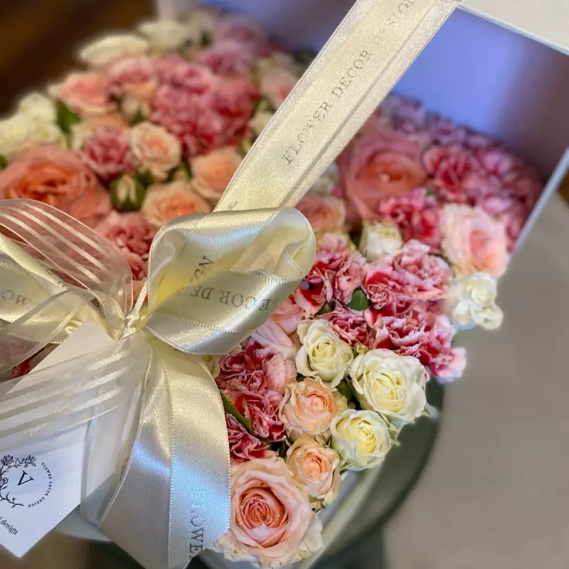 Box FLower Luxo Quadrada G