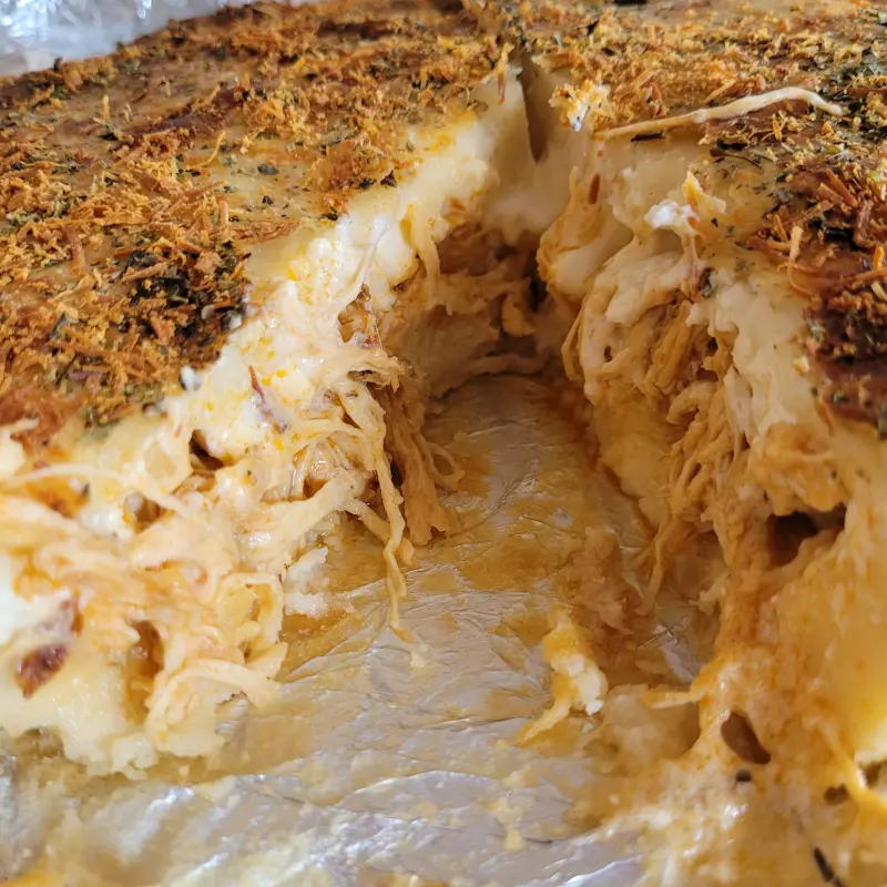 Fatia torta de frango