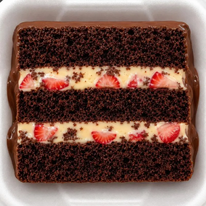 Fatia Chocolate com Morangos