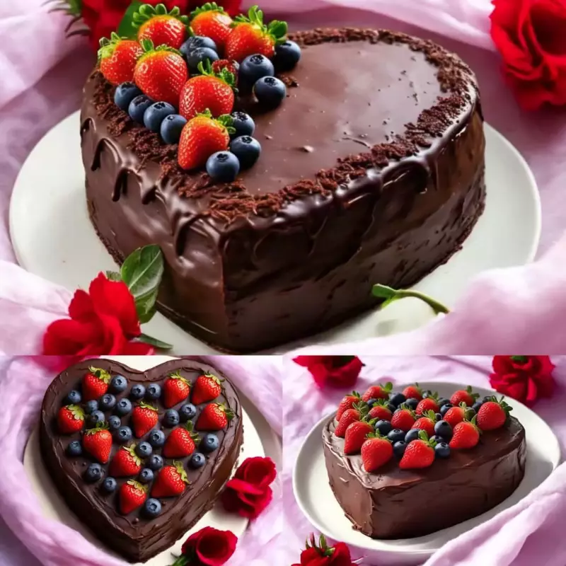 Torta Corazón CHOCOLATE 🍫