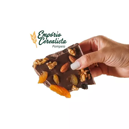 Lascas de Chocolate com Nuts - 100g