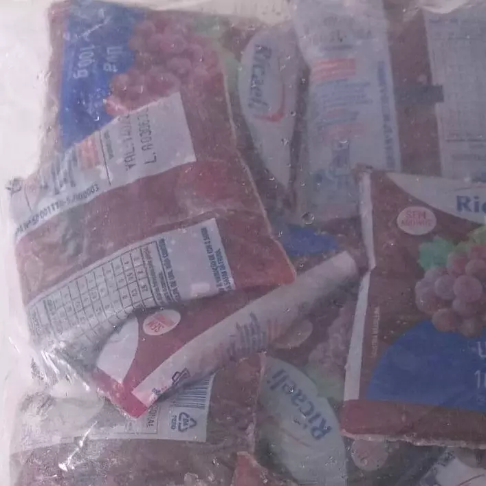 Polpa de uva fracionada 10 pacote