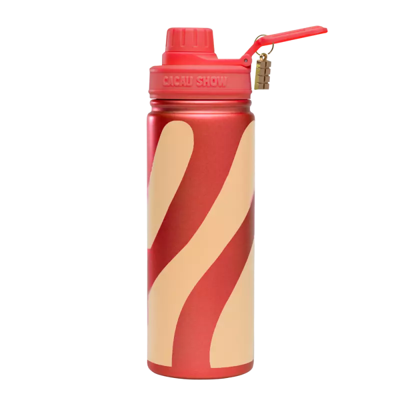 Garrafa Térmica Rosa Cacau Show