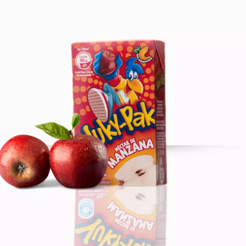 JUGO YUKY PAK DE MANZANA 250ML